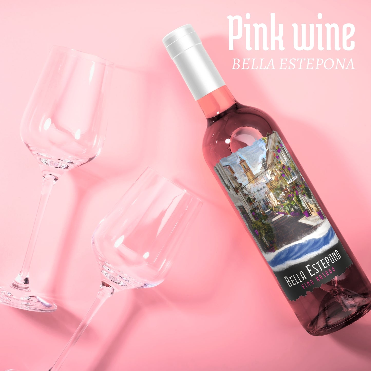 BELLA ESTEPONA (Vino Rosado) Spanish Pink Wine (Box of 6 Bottles of 75 cl)