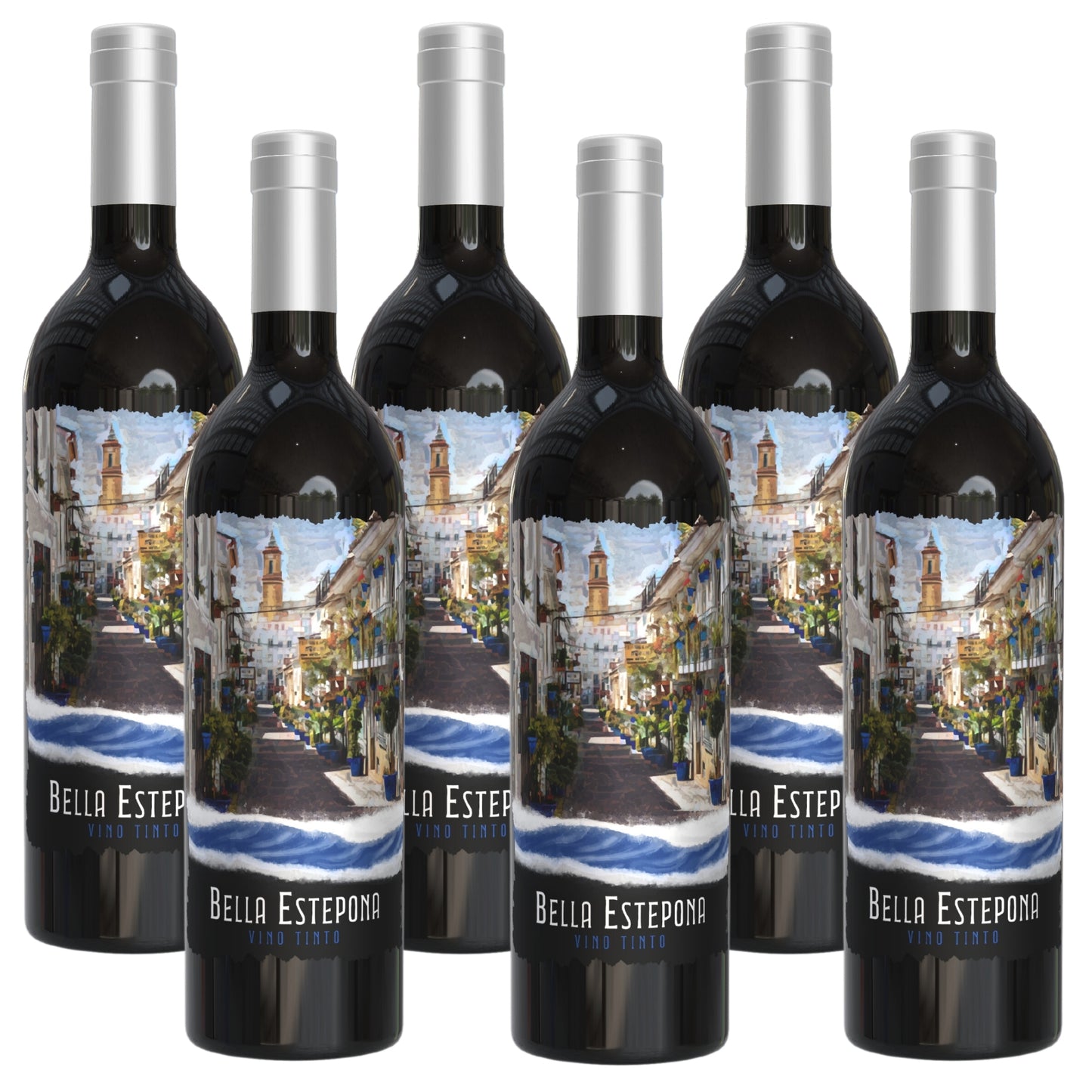 BELLA ESTEPONA (Vino Tinto) Spanish Red Wine (Box of 6 Bottles of 75 cl)