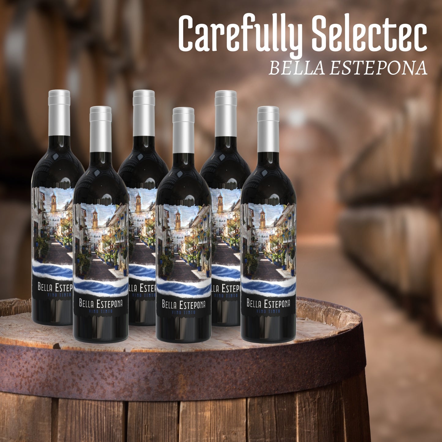 BELLA ESTEPONA (Vino Tinto) Spanish Red Wine (Box of 6 Bottles of 75 cl)