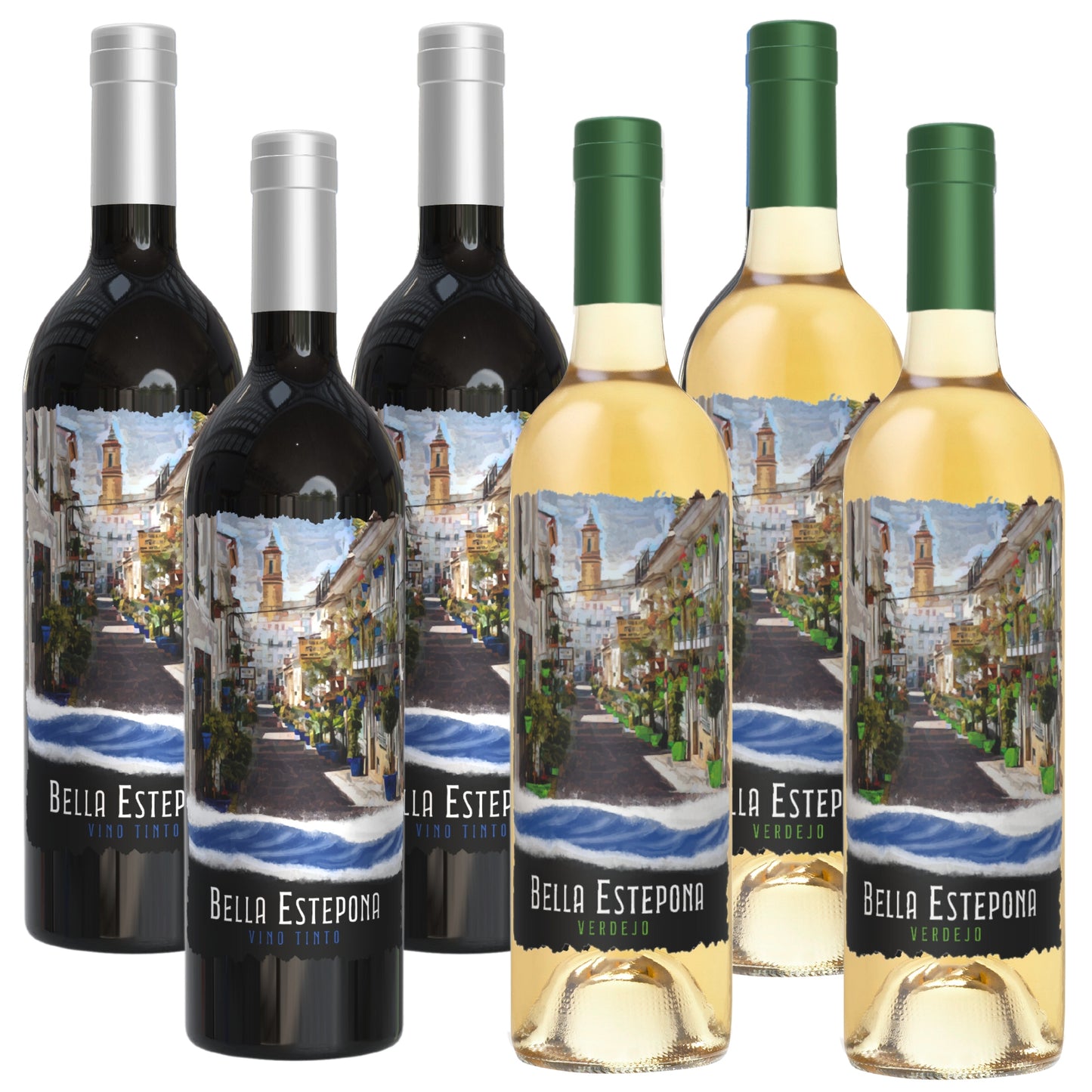 BELLA ESTEPONA MIX WINES BOX OF 6 BOTTLES 75 CL(02)