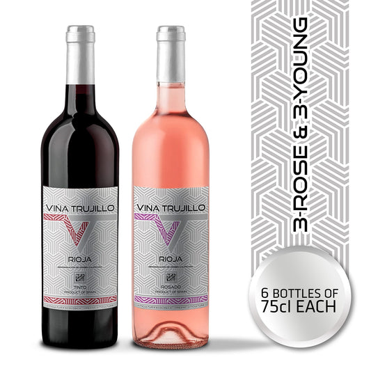 Viña Trujillo Organic Rioja Mixed Box Nº6 – Pack of 6 x 75 cl Bottles