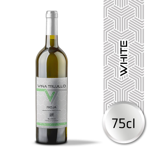 Viña Trujillo Organic Rioja White Red Wine – Pack of 6 x 75 cl Bottles