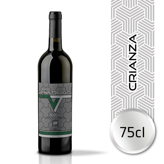 Viña Trujillo Organic Rioja Crianza Red Wine – Pack of 6 x 75 cl Bottles