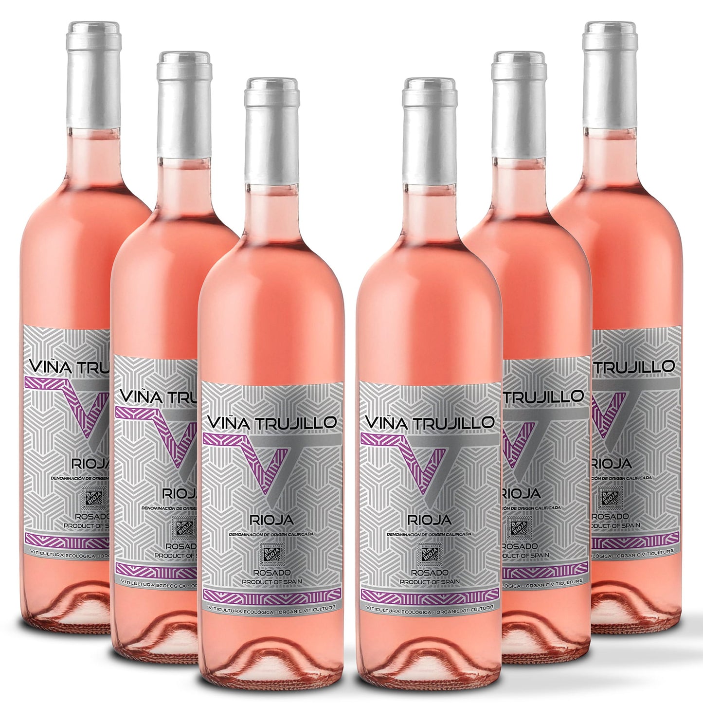 Viña Trujillo Organic Rioja Rosé Wine – Pack of 6 x 75 cl Bottles