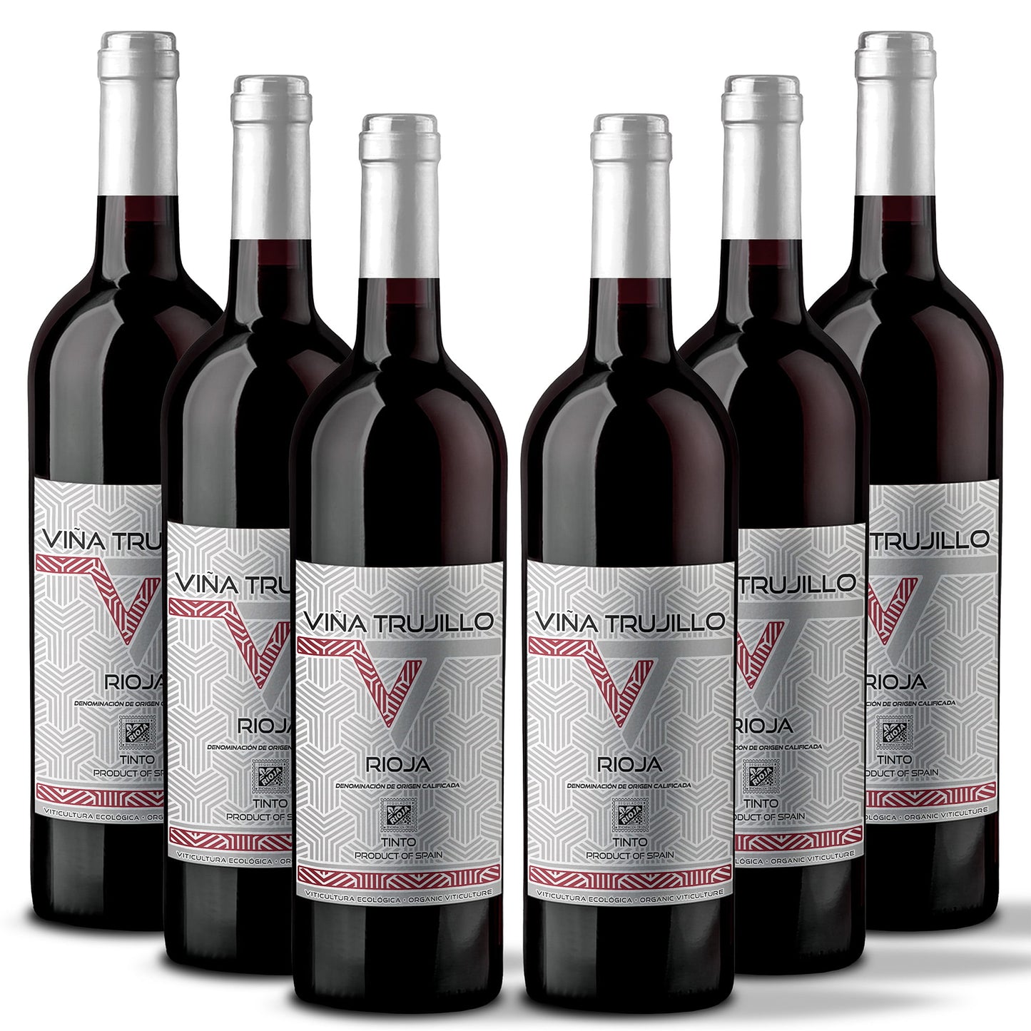 Viña Trujillo Organic Rioja Young Red Wine – Pack of 6 x 75 cl Bottles