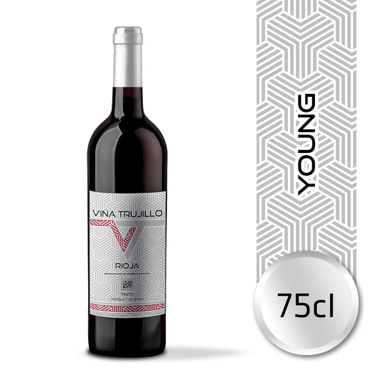 Viña Trujillo Organic Rioja Young Red Wine – Pack of 6 x 75 cl Bottles