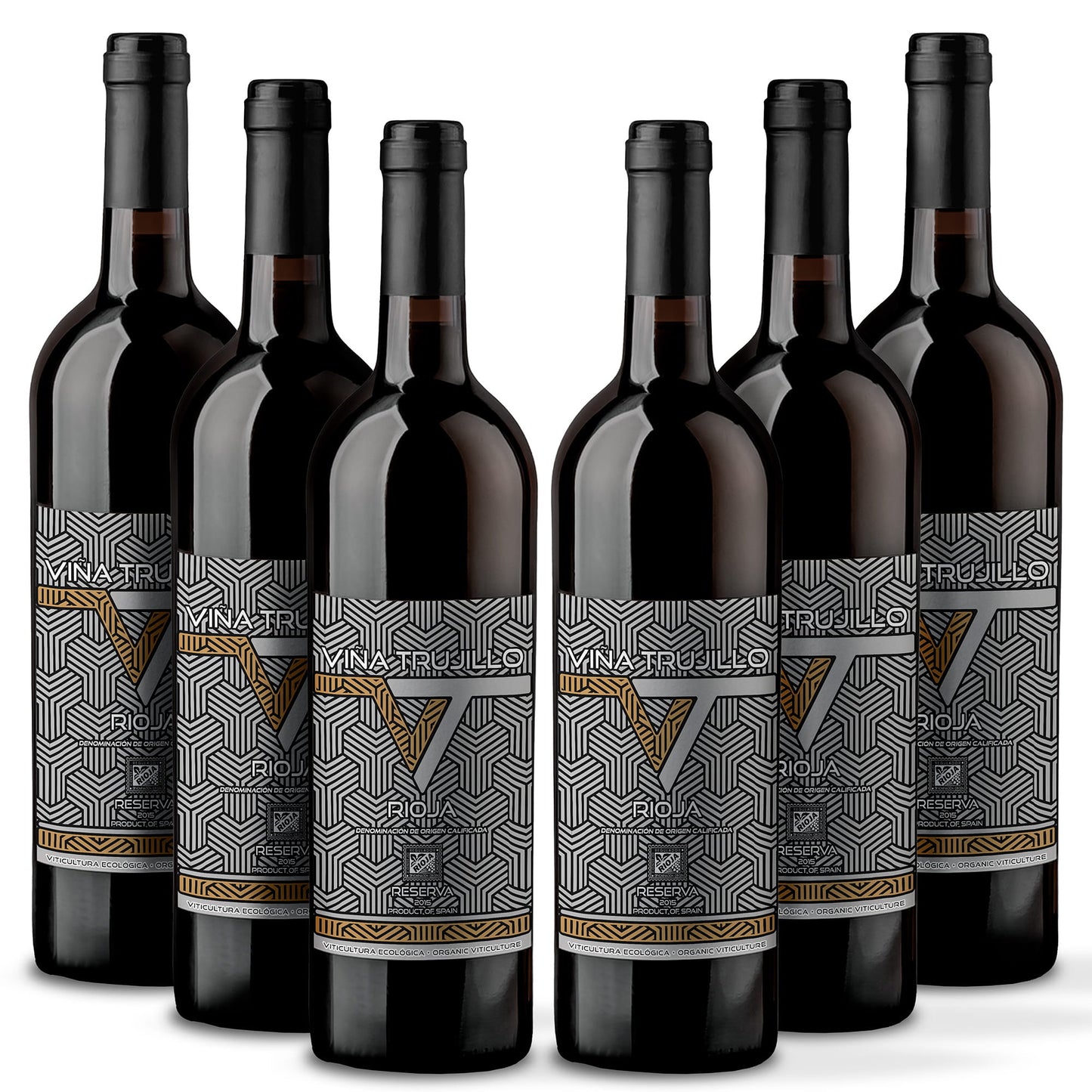 Viña Trujillo Organic Rioja Reserva Red Wine – Pack of 6 x 75 cl Bottles