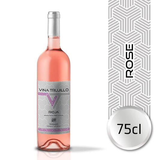 Viña Trujillo Organic Rioja Rosé Wine – Pack of 6 x 75 cl Bottles