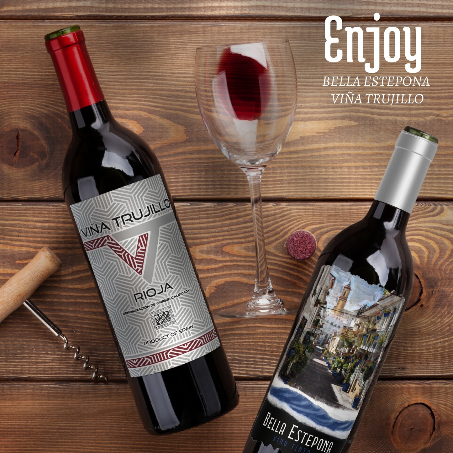 BELLA ESTEPONA & VIÑA TRUJILLO WINES BOX OF 6 BOTTLES 75 CL(02)