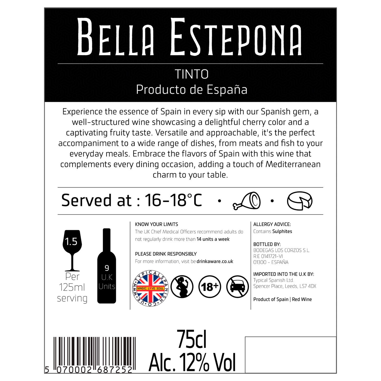 BELLA ESTEPONA MIX WINES BOX OF 6 BOTTLES 75 CL(02)