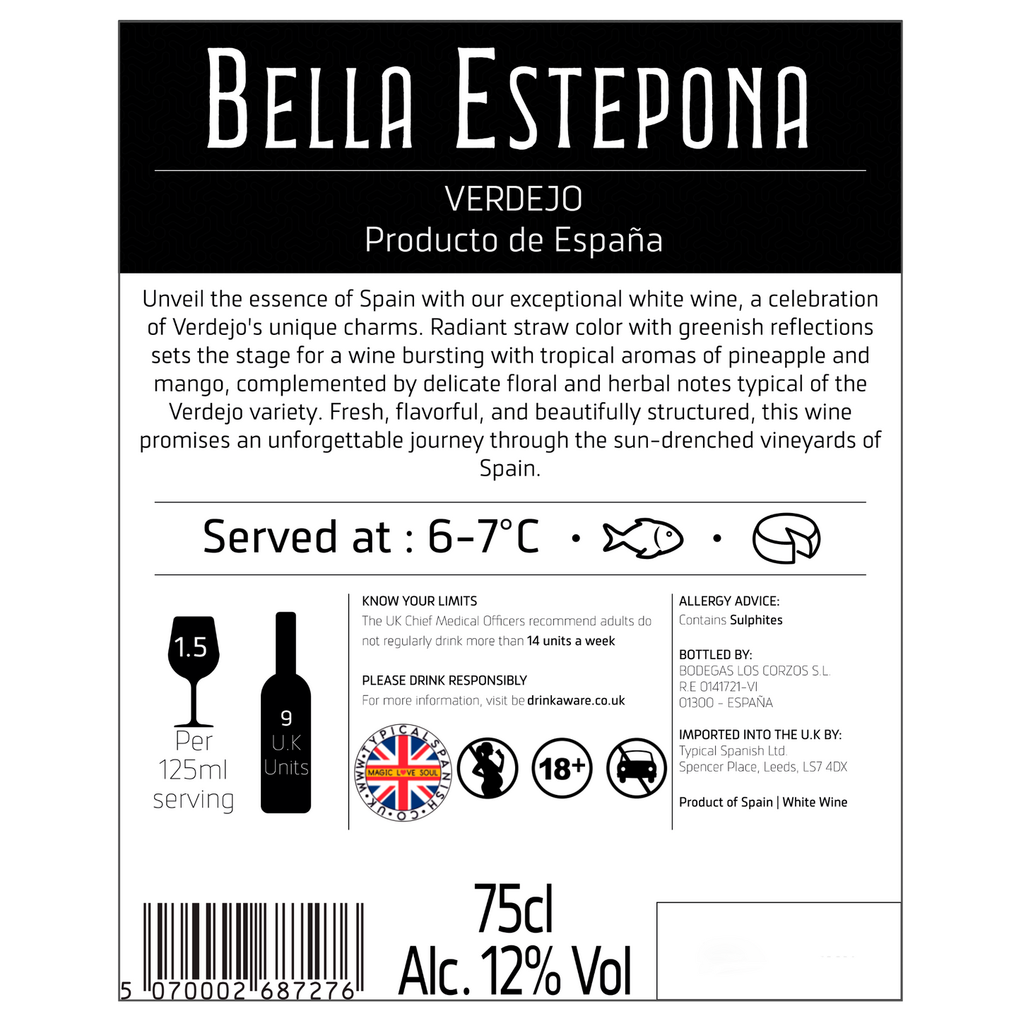 BELLA ESTEPONA MIX WINES BOX OF 6 BOTTLES 75 CL(02)