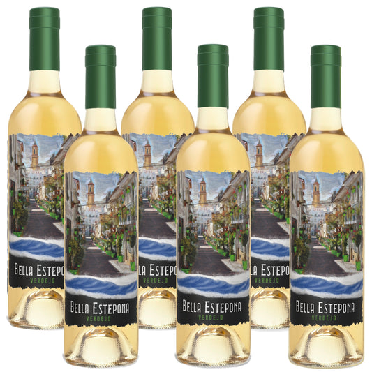 BELLA ESTEPONA (Verdejo) Spanish Sweet White Wine (Box of 6 Bottles of 75 cl)