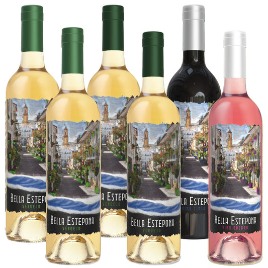 BELLA ESTEPONA MIX WINES BOX OF 6 BOTTLES 75 CL(01)