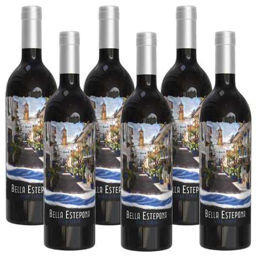 BELLA ESTEPONA (Vino Tinto) Spanish Red Wine (Box of 6 Bottles of 75 cl)