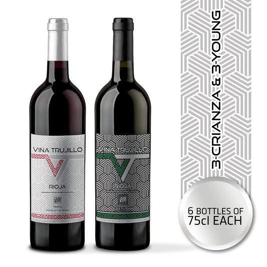 Viña Trujillo Organic Rioja Mixed Box Nº2 – Pack of 6 x 75 cl Bottles