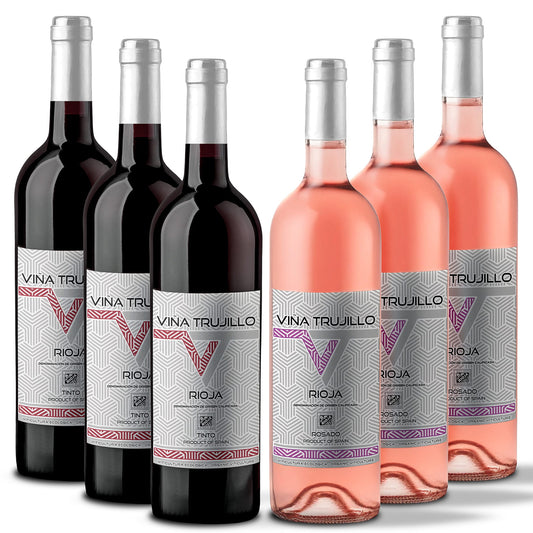 Viña Trujillo Organic Rioja Mixed Box Nº6 – Pack of 6 x 75 cl Bottles