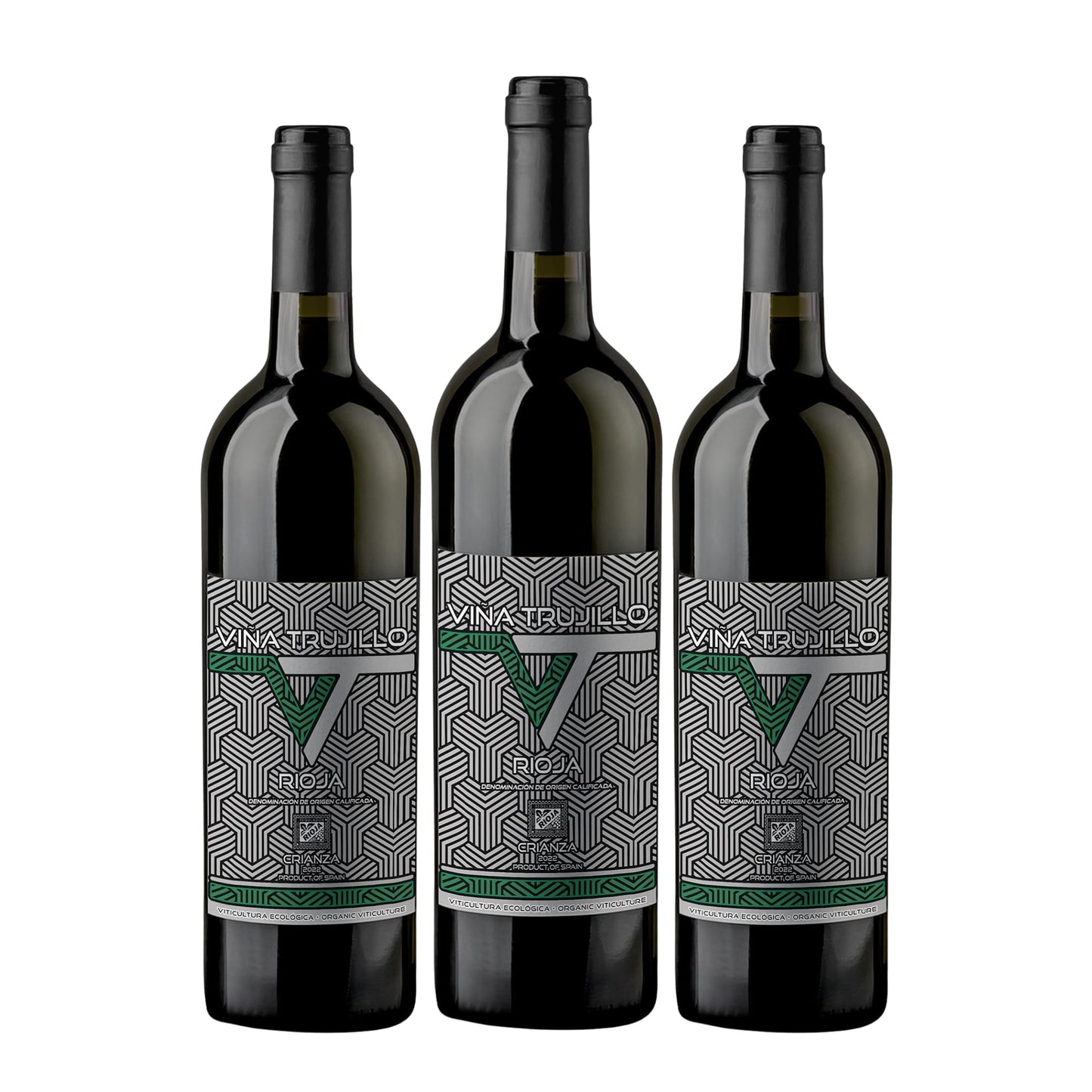 Viña Trujillo Organic Rioja Crianza – Pack of 3 x 75 cl Bottles