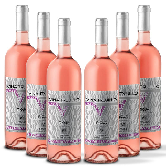 Viña Trujillo Organic Rioja Rosé Wine – Pack of 6 x 75 cl Bottles