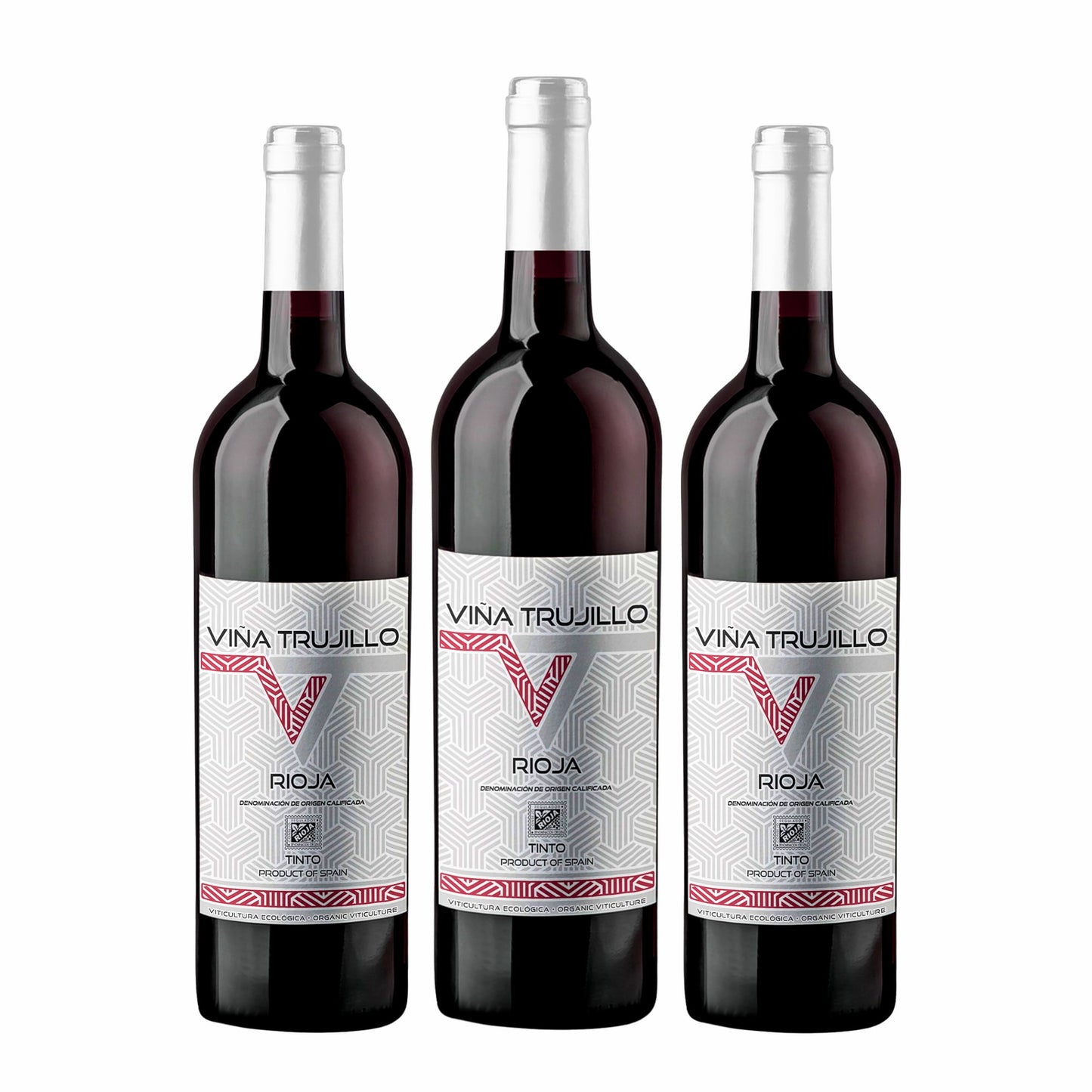 Viña Trujillo Organic Rioja Young Red Wine – Pack of 3 x 75 cl Bottles