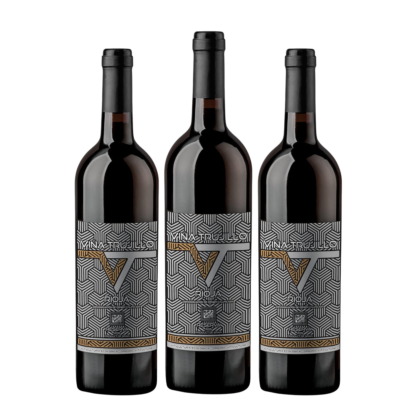 Viña Trujillo Organic Rioja Reserva Red Wine – Pack of 3 x 75 cl Bottles