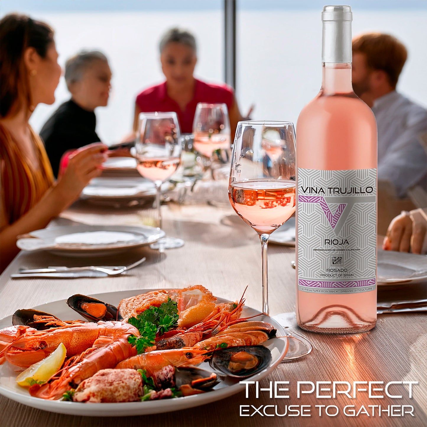 Viña Trujillo Organic Rioja Rosé Wine – Pack of 6 x 75 cl Bottles