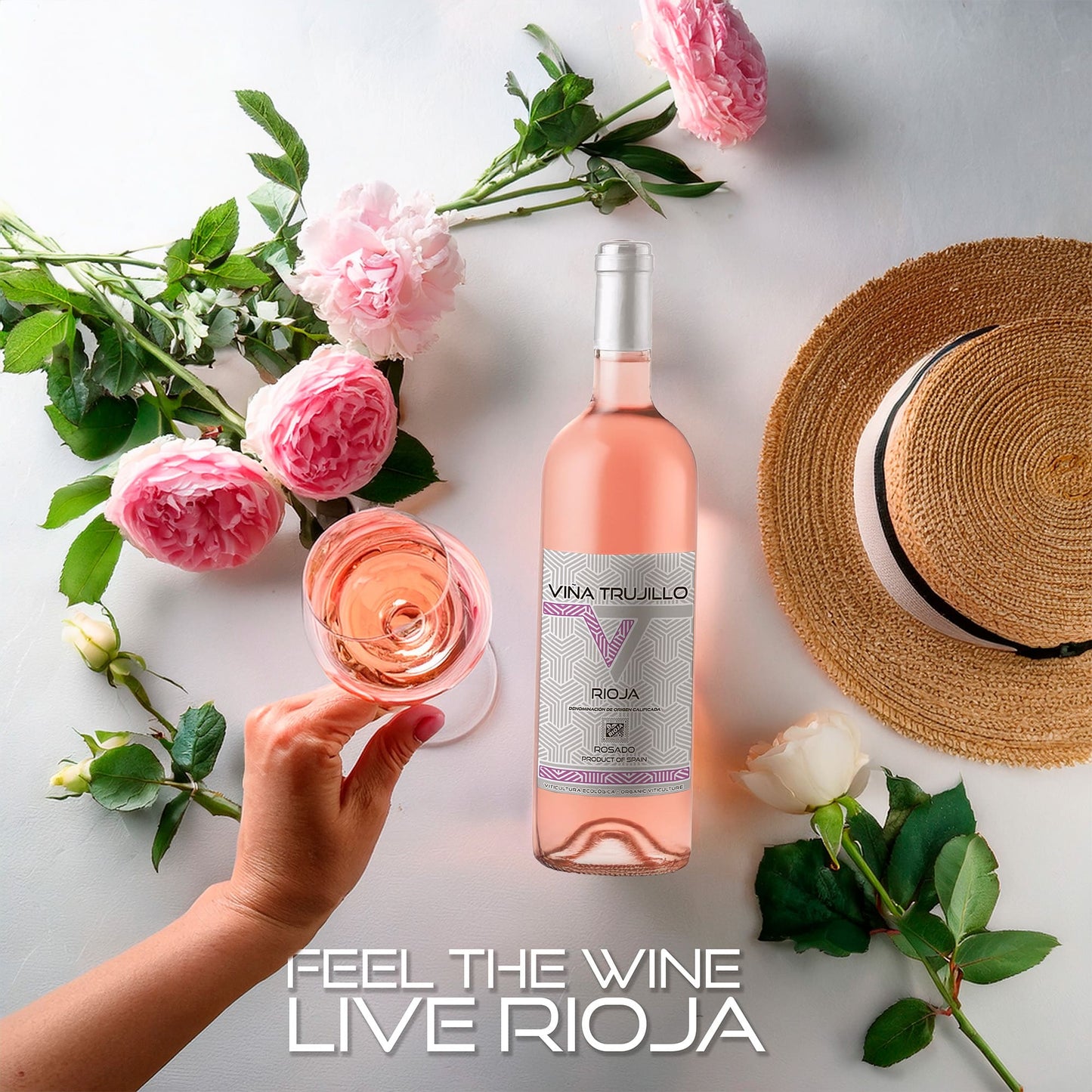 Viña Trujillo Organic Rioja Rosé Wine – Pack of 6 x 75 cl Bottles